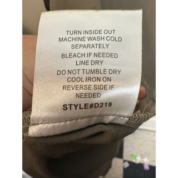 Wukogals Lily Midi Sheath Long Sleeve Dress Modest Taupe Medium - Picture 6 of 7